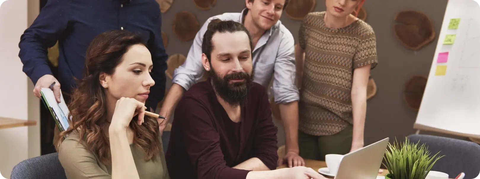 By integrating creative